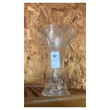 Swung Glass Clear Vase