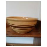 Antique 10' pottery mixing bowl