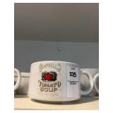 Lot of Campbellï¿½s soup bowls and other assorted