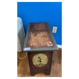 Split Lid Tole Painted Bench