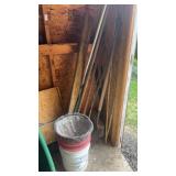 Corner Lot of Tools and Buckets