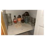 Canning Supplies & vase
