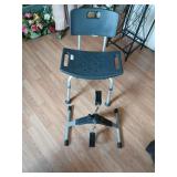 Shower chair and pedal exercising machine