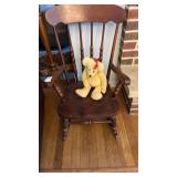 VA House 1963 Childï¿½s Rocker & Jointed Bear