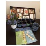 Lot of candle, picture frames, decor, etc