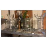 Lot of Glassware On Shelf