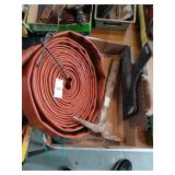 Lot of discharge hose, misc tools