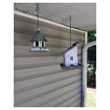 Birdhouses on back porch