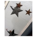 Lot of metal decorative stars