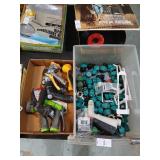 2 lots of hose nozzles and hose repair ends