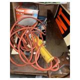 Lot of misc, light, handsaw, sign, etc