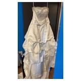 Alfred Angelo Bridal Gown size 12, satin &