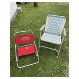 Lot of 2 beach chairs