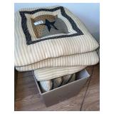 Set of 7 chair cushions