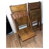 7 USA Snyder chairs wooden folding chairs