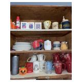 Mugs, dishes  & advertising items