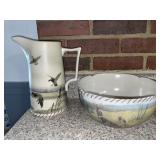 Lenox Riverwood pattern pitcher & serving bowl