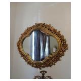 Vintage Syroco gold gilt wall mirror approx