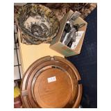 Lot of phones, lazy Susan, etc
