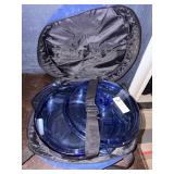 Blue Glass baking dish with cover