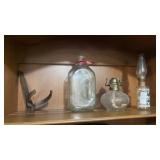 Lot of Lanterns, and Milk Jug