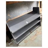 Metal shelves