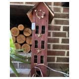 Wooden decorative light up house