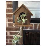 Small wooden birdhouse