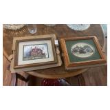 Two Framed Art Pieces