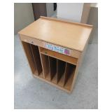 Rolling wooden book unit 25' wide, 17' deep, 30'