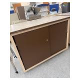 Portable cabinet/table on wheels 4 ft by 2 ft