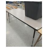 Adjustable table 30' wide 72' long