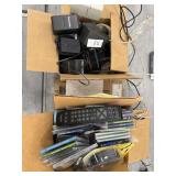 Lot of learning discs and assorted chargers