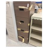 4 drawer brown filing cabinet only* 52 in by 22