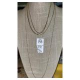 (4) 925 sterling chains Italy