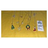 925 sterling Christmas rhinestone necklaces