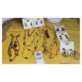Monet necklaces & clip earrings