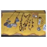 Monet mother of pearl necklaces (2) + necklace &