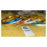 (6) Monet color bangle bracelets