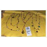 Monet colored bead necklaces