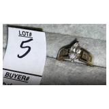 10k marquis CZ ring