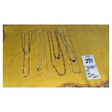 (4) 925 sterling chains