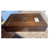 Mens dresser valet jewelry box, tie bars assorted