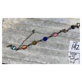 Bal-Ron 12kgf Scarab bracelet w/safety chain