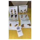 Trifari clip earrings