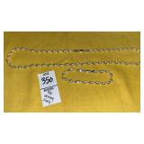 925 sterling Italy twist necklace & bracelet