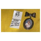925 Sterling photo brooch pin