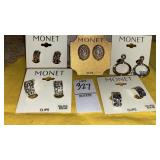 Monet clip earrings