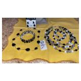 Napier black & white necklace sets