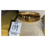 Trifari hinged bangle bracelet